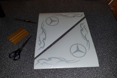Mercedes window sticker